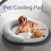 Resim Yazlık Puantiyeli Serinletici Köpek Yatağı - Çıkarılabilir & Yıkanabilir Oval Pet Matrasi, Isı Dağıtımı ve Soğutma için Teknoloji Lifli, Orta/Büyük/Küçük Irklar İçin Rahat Köpek Yatağı, Kolay Kurulumlu Yıkanabilir Köpek Yatağı 