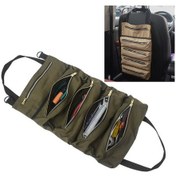 Resim Sones Araba Oto Çok Fonksiyonlu Kanvas Saklama Çantası Taşınabilir Alet Çantası Asılı Cep Çantası Yeşil Ordu 