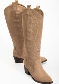 Resim Alphus Serrace Kadın Desenli Kovboy Çizme / Bot 