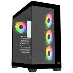 Resim Power Boost Pb-a7510b 750w 80plus Bronze 4x120mm Argb Fanlı Atx Siyah Kasa 