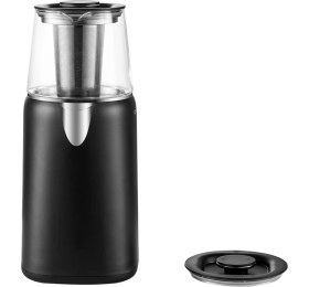 Resim Dijital Çay Makinesi Siyah, Kolay Kullanım ve Şık Tasarım ile Hızlı Demleme 