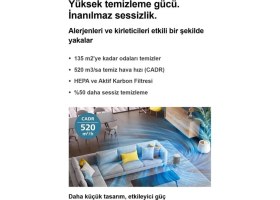 Resim Philips 135 M² Hepa Aktif Karbon Hava Temizleyici Cihaz Toz Alerjen Pm2.5 PM10 Beyaz Uyku Modu 
