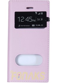 Resim FONAKS Iphone 4 - 4s M50 Kapaklı Kılıf Pembe 