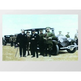Resim Deniz Çerçeve Atatürk ve Heyet Tablosu-Çerçevesiz - 40X60 
