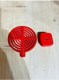 Resim Hedef 9 Cm Kırmızı Renk + 21 Paket Plastik Boncuk Karışık 