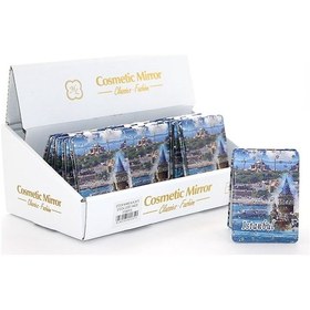 Resim Taşlı İstanbul Tasarımı El Aynası İnce Model 10 - 9082532012080rx8 