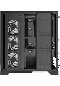 Resim Xpg Invader X Black 5X Argb Fan Usb 3.2 Type-C Riser+Gpu Holder Atx Gaming Kasa 
