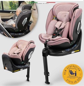 Resim Elele Stradafix 360 Dönen I-size Oto Koltuğu İsofix 40-150 Cm 0-36 Kg Pudra 