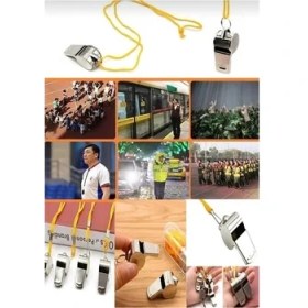 Resim Ozcmax Metal Düdük - Hakem Düdüğü - Deprem Düdüğü - Kamp Düdüğü 