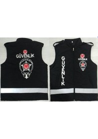 Resim Özel Güvenlik Yeleği Satınal,yazıları Nakış İşlemeli Silinmez. Siyah 