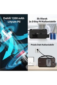 Resim MagicVoice USR11 Portatif Analog Radyo FM-USB-SD/MMC-AUX (88-108 FM Frekans Aralığı) 