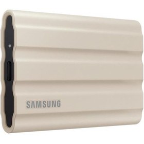 Resim Samsung 2TB T7 Shield Usb 3.2 (Okuma 1050MB - Yazma 1000MB) Bej Taşınabilir SSD Disk MU-PE2T0K-WW 