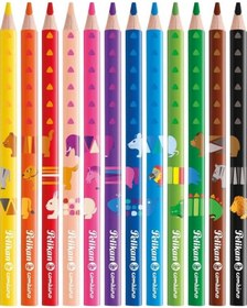 Resim Pelikan Combino 12'li Jumbo Kuru Boya Kalemi / 811194 Çok Renkli 