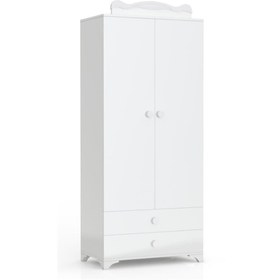 Resim Afilli Bdlp 058 Babysun 2 Kapılı 2 Çekmeceli Dolap Beyaz 
