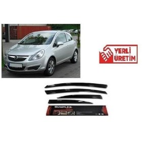 Resim SUNPLEX Cam Rüzgarlığı Opel Corsa D/corsa E 2007-2016 Ön-arka Sport Style 