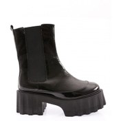 Resim Dgn Es804 Kadin Kalin Taban Strech Detayli Topuklu Bot ES804-2007-R12989 Siyah 