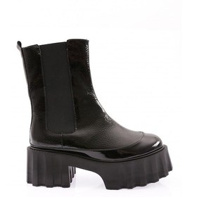 Resim Dgn Es804 Kadin Kalin Taban Strech Detayli Topuklu Bot ES804-2007-R12989 Siyah 