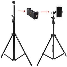 Resim Microcase AL2496 3 Ayak Sabitleyici Alüminyum Cep Telefonu Kamera Tripodu 