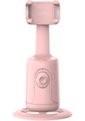 Resim Akıllı 360 Otomatik Yüz İzleme Gimbal Masaüstü Selfie Pembe 