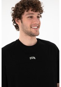 Resim U.S. Polo Assn. Erkek Comfort Fit Bisiklet Yaka Siyah Tişört 50306017-VR046 