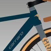 Resim CARRARO GRAVEL G2 GRAVEL BİSİKLET 520H 20-V HD MAT NAVY MAVİ-GRİ-AÇIK TURUNCU R1 