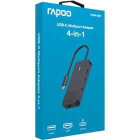 Resim Rapoo UCM-2001 4-IN-1 USB-C Adaptör 