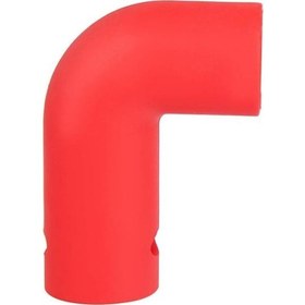 Resim Silikon Basınç Döndürmeli Buharlı Pişirici T Şekli Boru Serbest Bırakma Yönlendirici Aksesuarları Single Outlet Red 