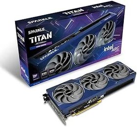 Resim Sparkle Intel Arc B580 Titan OC, 12GB GDDR6, Yırtık Soğutma 2.0, Eksenel Fan, Solunum Işığı, Metal Arka Plaka, SB580T-12GOC 