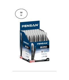 Resim Büro Tükenmez Kalem 1.0 Siyah 50 Li Siyah 