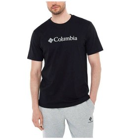 Resim Columbia CSC M Basic Logo Brushed Erkek Kısa Kollu T-Shirt CS0287 Siyah 