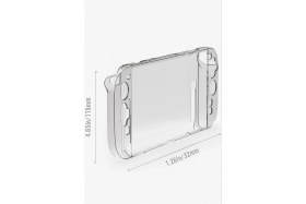 Resim Crk Tech Nintendo Switch 2 Uyumlu Şok Emici Şeffaf Kılıf + Ekran Koruyucu Glass Mica Cam - Full Koruma Komple Kit 
