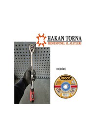 Resim Arm 1/2 Uzatmalı Lokma Cırcır Kolu Kesme Taşı Hediyeli 
