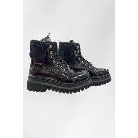 Resim Pierre Cardin Siyah Rugan Kürklü Kadın Kar Botu Soğuğa&suya Dayanıklı 