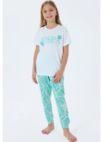 Resim U.s. Polo Assn. Kız Çocuk Yeşil Pijama Takım Us2506-c-v2 Yeşil 