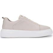 Resim Tamer Tanca Erkek Hakiki Deri Bej Sneakers & Spor Ayakkabı 965 2526 Erk Ayk Y25 Bej Fltr Bej 