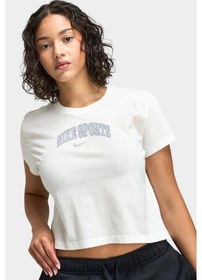 Resim Nike Short-sleeve Womes T-shirt White Kadın Tişört Beyaz 