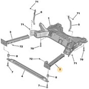 Resim Citroen C4 (2004-2011) Şase Sol Alt Kolu (İthal) 