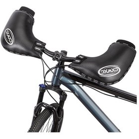 Resim Dağ Bisikleti Gidon Kapağı Kış Soğuk Hava Bisiklet El Isıtıcı Eldiven 