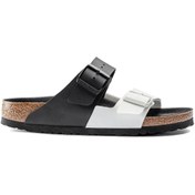 Resim Birkenstock Siyah - Beyaz Erkek Terlik 1019703 