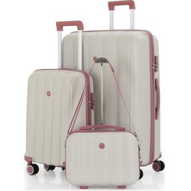 Resim Mçs Polipropilen 3lü Valiz Seti Büyük & Kabin & Makyaj V305 S21yy1000082-set 00434 3'lü Set Çok Renkli 