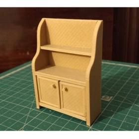 Resim Dollhouse Mutfak Dresser / Dolap Plastik Aparat 