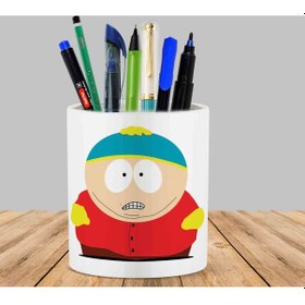 Resim South Park Baskılı Kaktüs Sukulent Saksı Kalemlik 