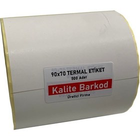 Resim Kalite Barkod 90x70 Termal Etiket Rulo Barkod Etiket 