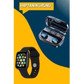 Resim Svoria Store Kaliteli Akıllı Saat ve Kaliteli Bluetooth Kulaklık Anc Özelliği Uzun Pil Ömrü 