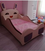 Resim Puf Bebe Montessori Serisi _yumuşacık Puf_çocuk_bebek_tavşanlı Yatak 90x190 Ölçüde (İÇ YATAK DAHİLDİR) 