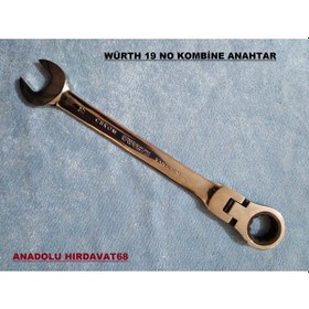 Resim Würth Cırcır Kombine Anahtar Oynar Başlı Cırcırlı 19 No 