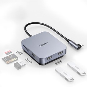 Resim Ugreen 60377 Usb-C Usb 3.0 Hub Kart Okuyucu Adaptör 