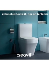 Resim Creavit BR20228-S Royale Tuvalet Fırçalığı Mat Siyah 