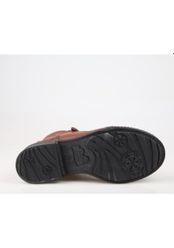 Resim Castle Black 20911 Hakiki Deri Taba Kadın Bot Taba 