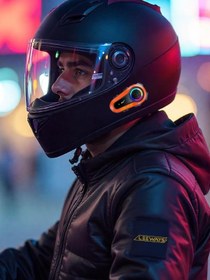 Resim 08 2X 1000m Telsiz Mesafeli Özellikli 2 Kişi Bağlantılı Bluetooth Kask Kulaklık Interkom 